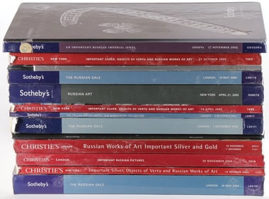 GROUP OF RUSSIAN AUCTION CATALOGUES, 2004-2005