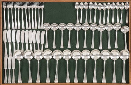 60-PC GALT BROTHERS STERLING SILVER FLATWARE SET