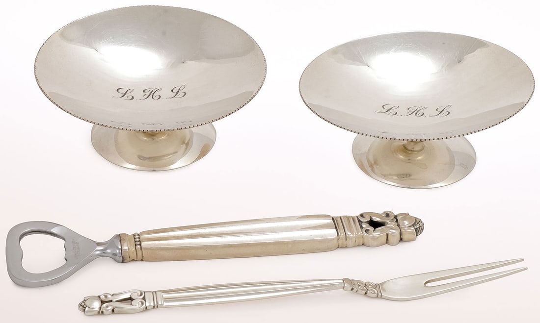 GEORG JENSEN STERLING SILVER TABLEWARES (1 of 6)