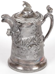 VICTORIAN SILVER PLATE WATER PITCHER