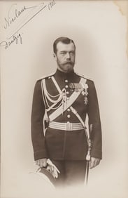 A GOOD TSAR NICHOLAS II, SIGNED PHOTO, 1901