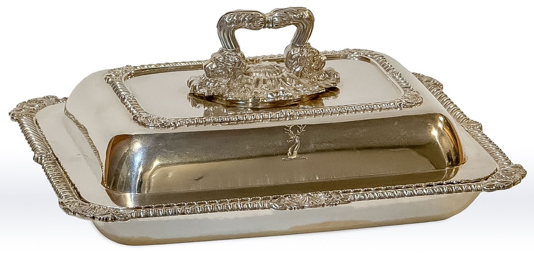 PAUL STORR SILVER COVERED ENTRÉE DISH (1 of 7)