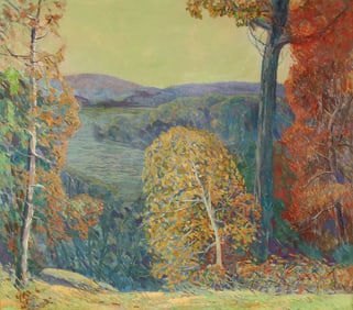 GREAT CARL KRAFFT AUTUMN LANDSCAPE