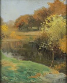 ORIGINAL CHARLES FRANCIS BROWNE PAINTING