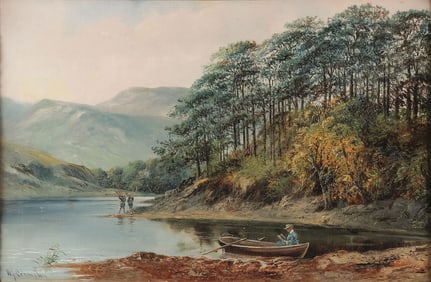 SIGNED EXPANSIVE LANDSCAPE PAINTING