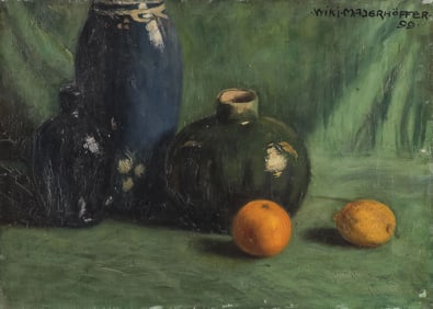 FINE AUSTRIAN JUGENDSTIL PAINTING SIGNED