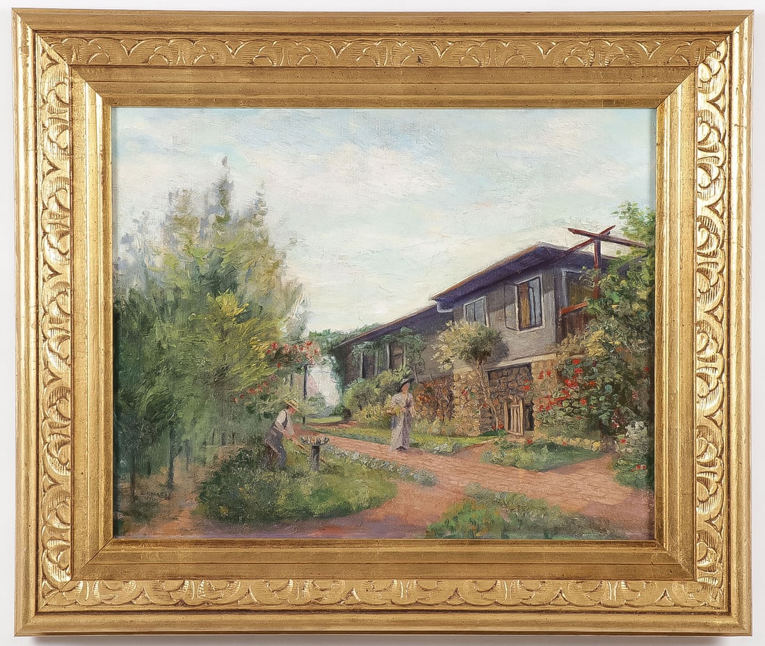 SIGNED IMPRESSIONIST PAINTING, 1917 (1 of 4)