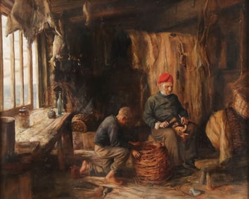 19TH CENTURY SIGNED AND DATED PAINTING