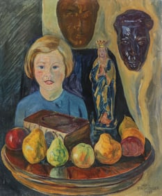 INTERESTING SIGNED AUSTRIAN PAINTING, 1935