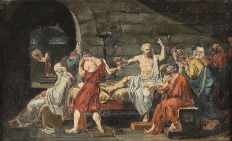 PAINTING DEATH OF SOCRATES