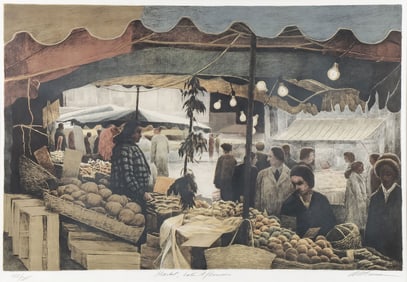 GOOD SIGNED HAROLD ALTMAN LITHOGRAPH