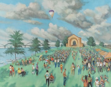 BIX JAZZ FESTIVAL SIGNED PAINTING