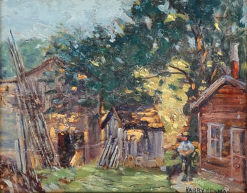 SIGNED NEW ENGLAND PAINTING