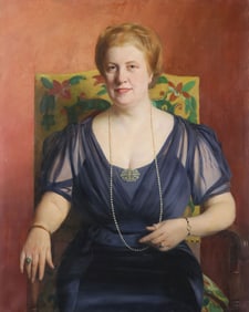 SIGNED AND DATED PORTRAIT, C. 1935
