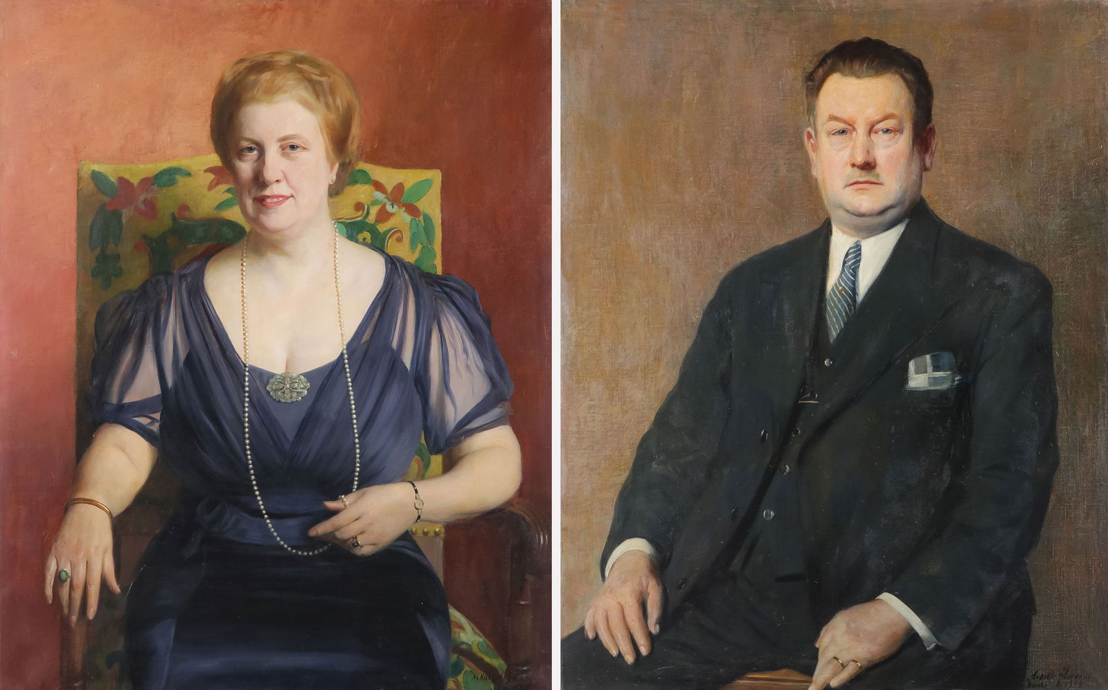 SIGNED AND DATED PORTRAIT, C. 1935 (1 of 3)