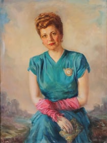 SIGNED SOCIETY PORTRAIT