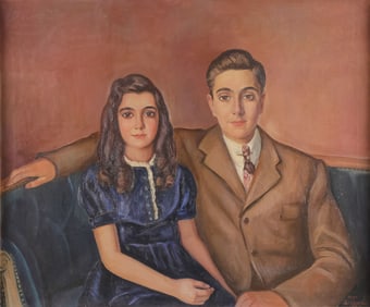 GREAT SIGNED MID-CENTURY PAINTING