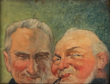 JOLLY GENRE PAINTING, C. 1900