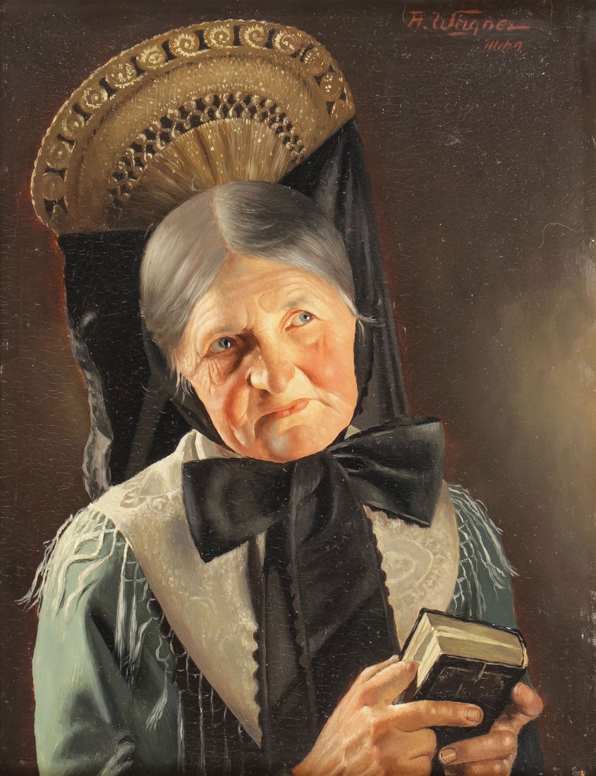 SIGNED OIL ON WOOD PANEL PAINTING (1 of 3)