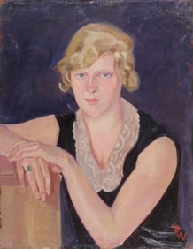 SIGNED GERMAN PORTRAIT, C. 1924