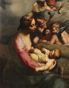 EXCEPTIONAL FLEMISH OLD MASTER PAINTING, 17TH C