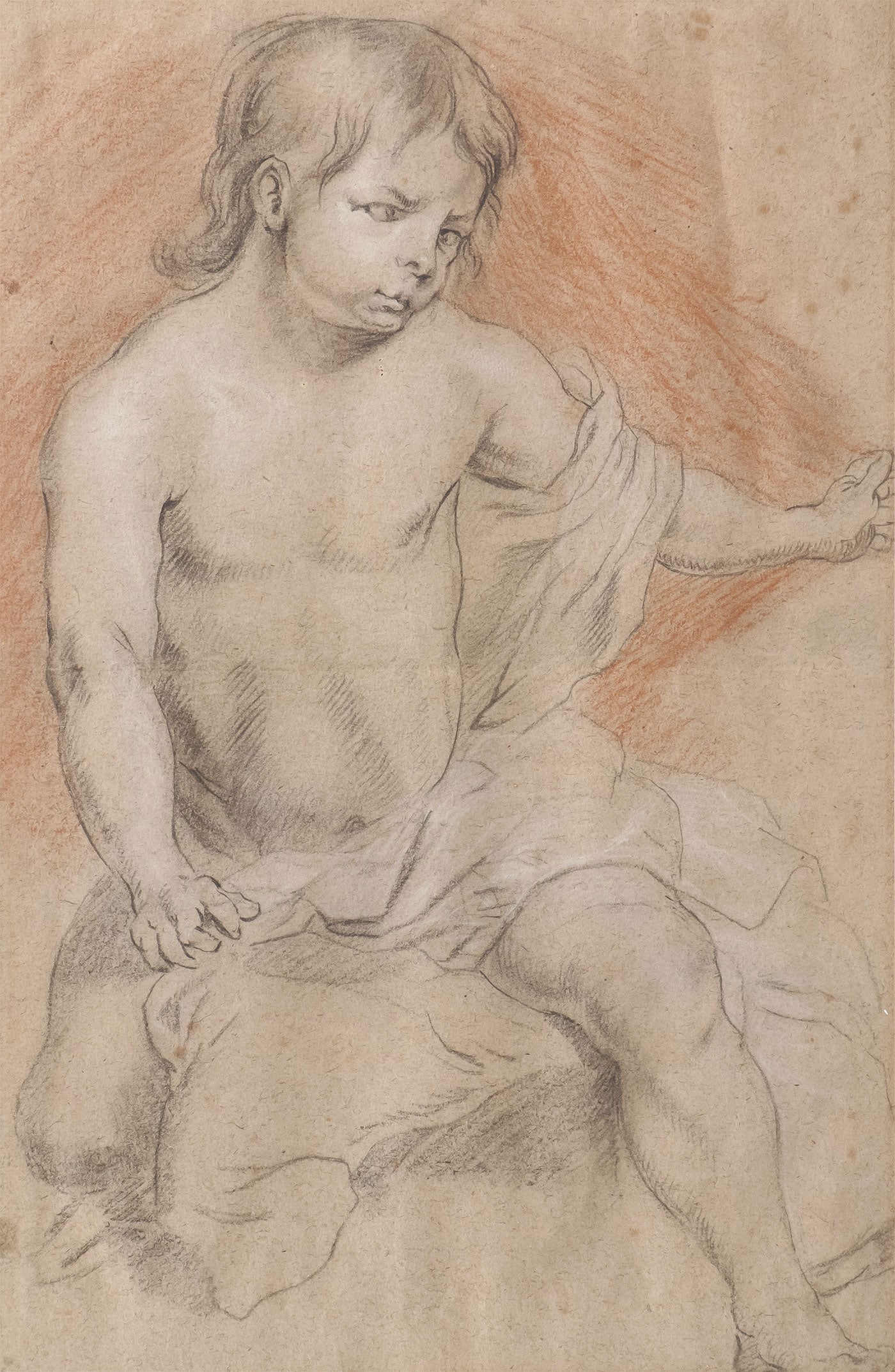 A FRAMED OLD MASTER DRAWING (1 of 2)