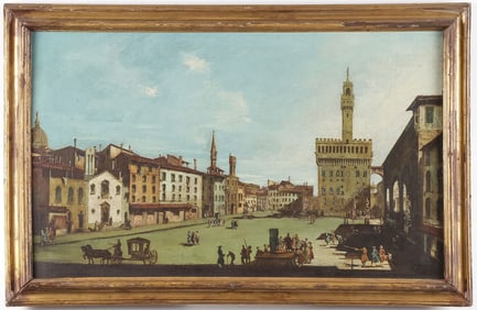 ITALIAN OIL PAINTING OF FLORENCE