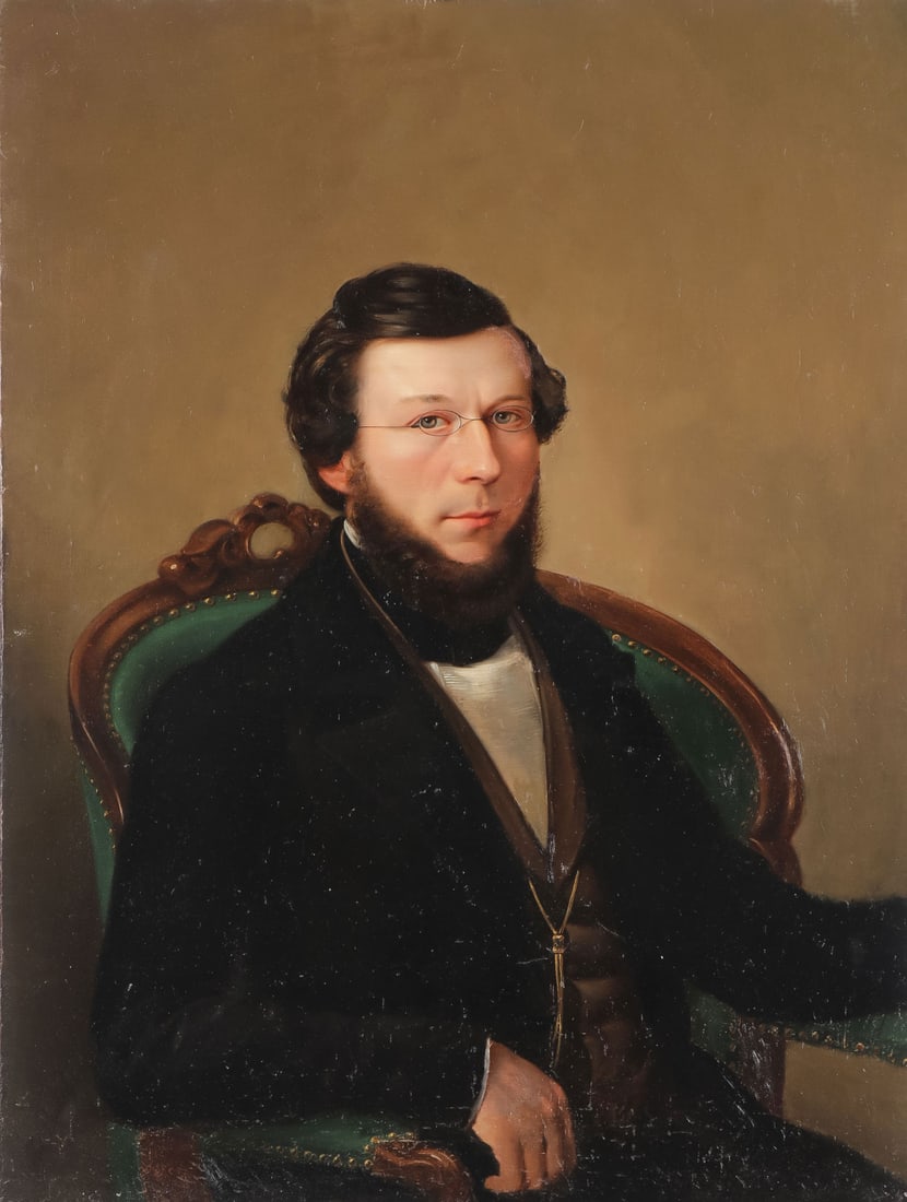 INTERESTING STOIC PORTRAIT, C. 1880 (1 of 2)