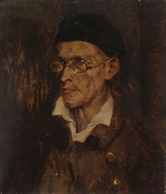 SIGNED GERMAN DRESDEN SCHOOL PAINTING, C. 1895