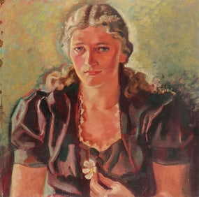 SIGNED GERMAN PORTRAIT, C. 1925