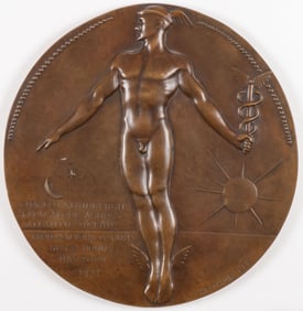 BRONZE ARTHUR LEE LINDBERGH PLAQUE