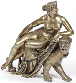 ARIADNE ON THE PANTHER BRONZE, 19TH C
