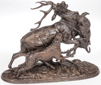 19TH CENTURY HUNT SCULPTURE