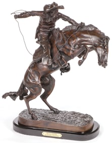 GREAT COWBOY BRONZE AFTER REMINGTON