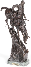 LARGE WESTERN BRONZE AFTER REMINGTON