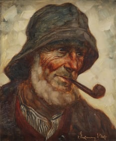 SIGNED PORTRAIT, C. 1950