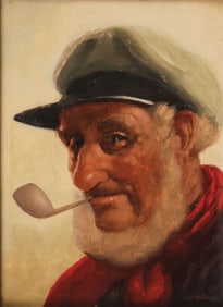 SIGNED GERMAN GENRE PAINTING