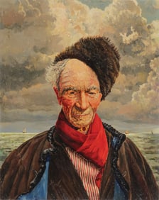 SIGNED PORTRAIT OF A FISHERMAN