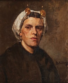 INTERESTING DUTCH SIGNED PAINTING, 1910