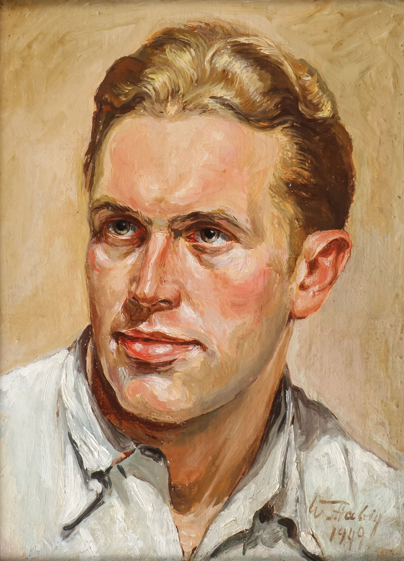 SIGNED AND DATED PORTRAIT, 1949 (1 of 3)