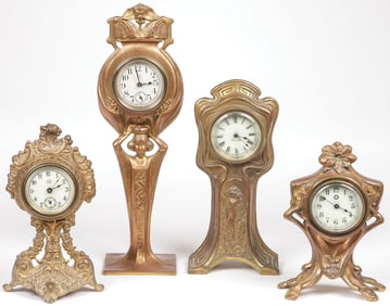 ART NOUVEAU NOVELTY CLOCKS