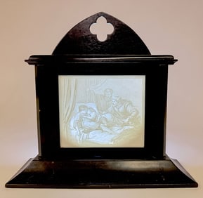 LARGE IMPRESSIVE KPM LITHOPHANE