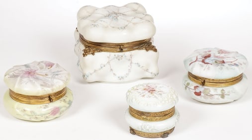 FOUR WAVECREST DRESSER BOXES
