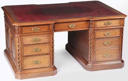 UNIQUE ¾ QUARTER SIZE PARTNER'S DESK