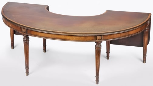 FEDERAL STYLE MAHOGANY DEMILUNE HUNT TABLE
