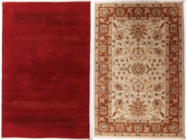 A PAIR OF ORIENTAL RUGS