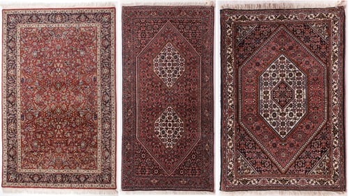 THREE ORIENTAL RUGS