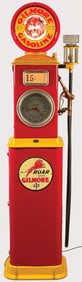 A GOOD BENNETT 150 CLOCK FACE GAS PUMP