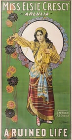 RARE VINTAGE THEATER ADVERTISING POSTER C. 1910