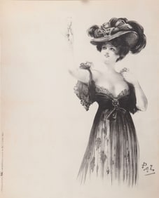 ORIGINAL FRENCH ADVERTISING POSTER 'PAL' C. 1895